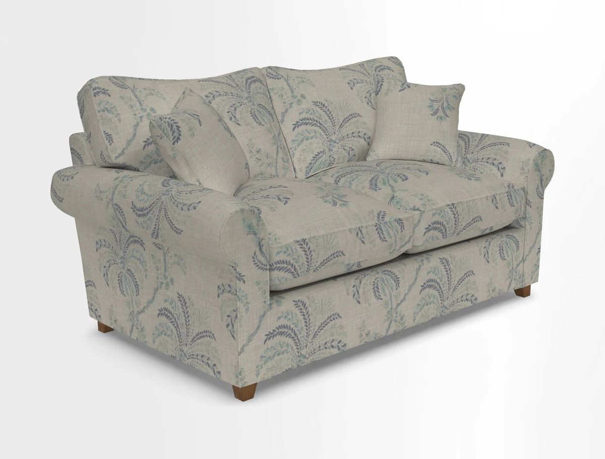 Waverley 2 Seater Sofa Bed in wo Tone Plain Biscuit