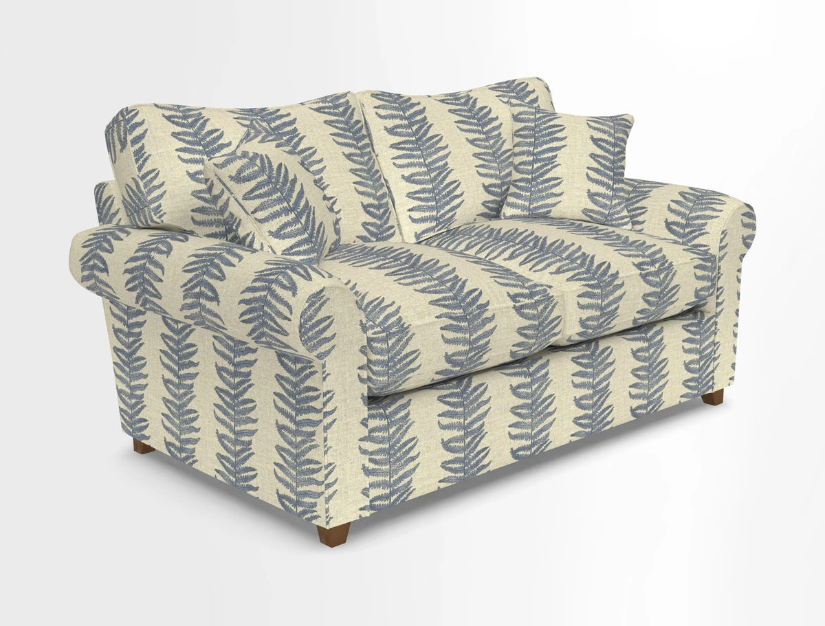 Waverley 2 Seater Sofa Bed in wo Tone Plain Biscuit