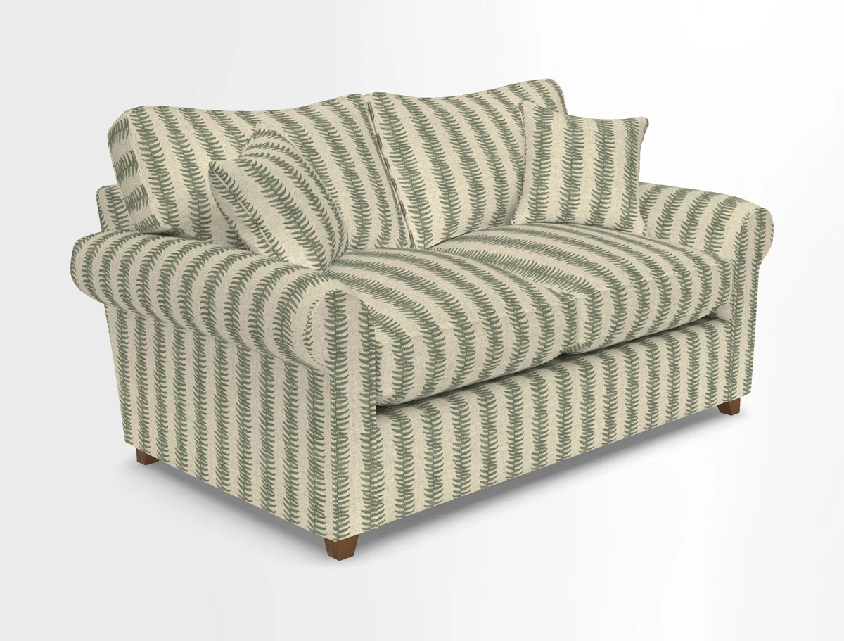 Waverley 2 Seater Sofa Bed in wo Tone Plain Biscuit