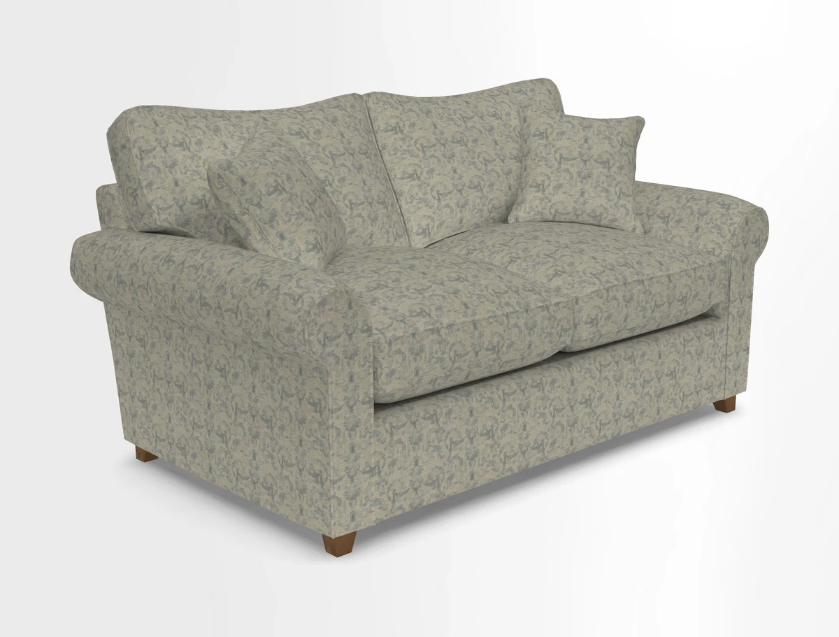 Waverley 2 Seater Sofa Bed in wo Tone Plain Biscuit