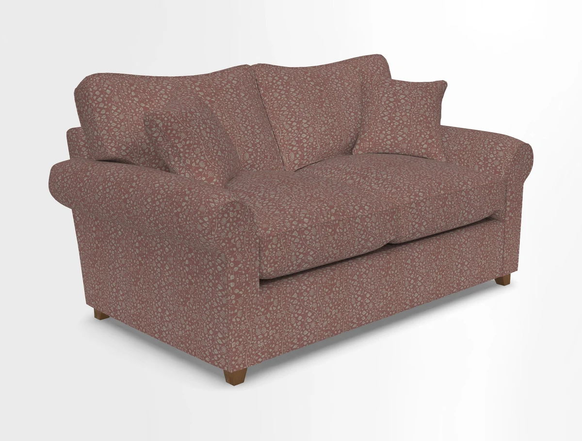 Waverley 2 Seater Sofa Bed in wo Tone Plain Biscuit