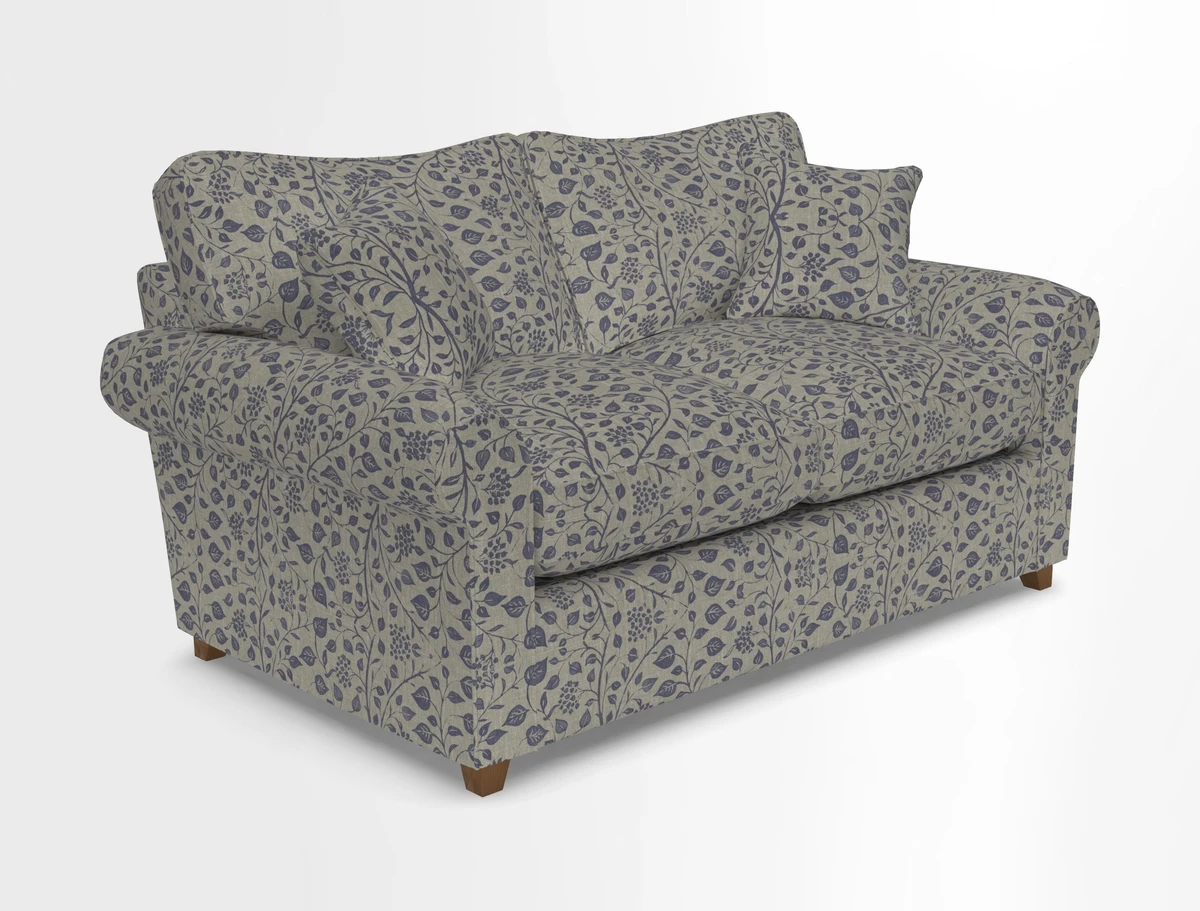 Waverley 2 Seater Sofa Bed in wo Tone Plain Biscuit