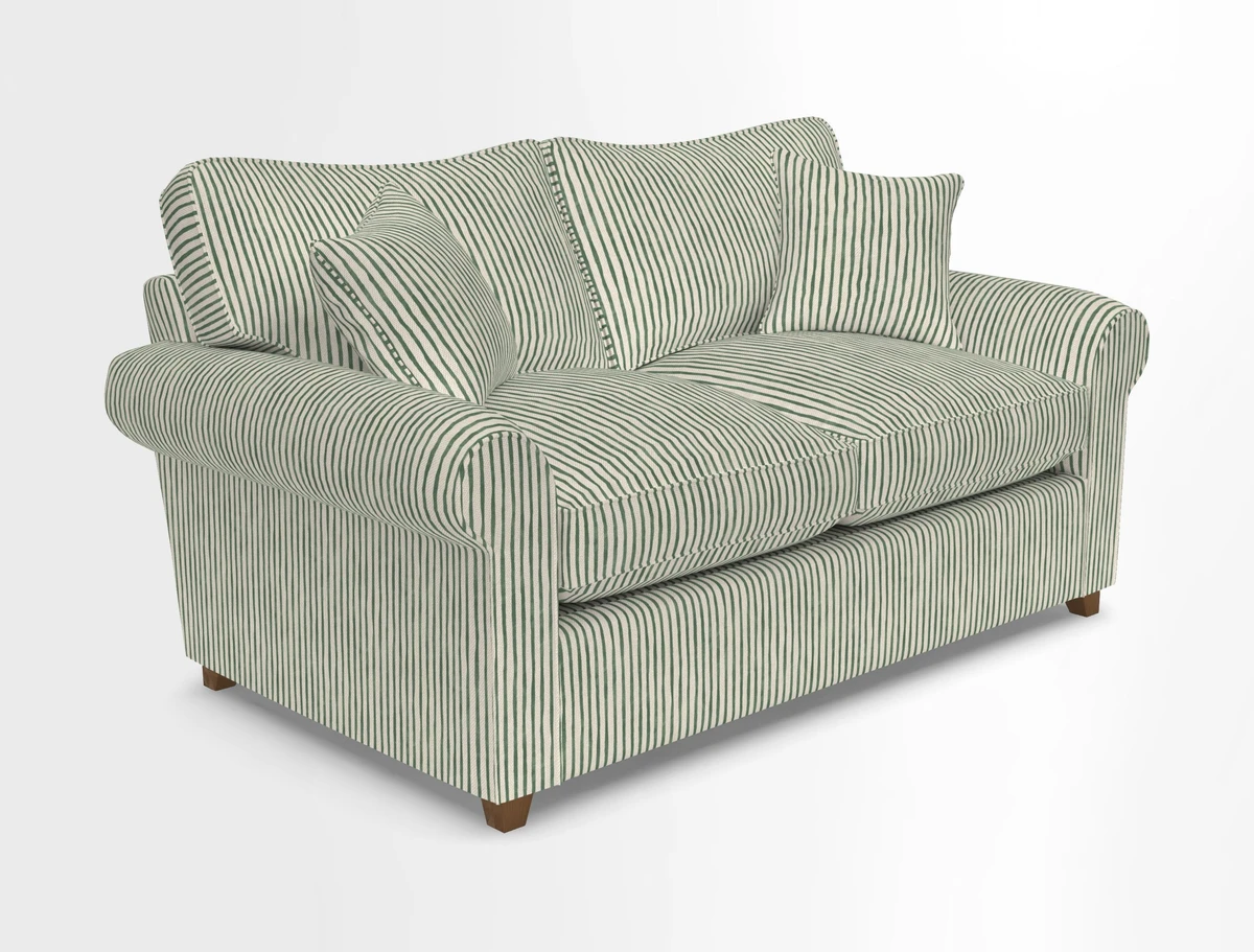 Waverley 2 Seater Sofa Bed in wo Tone Plain Biscuit