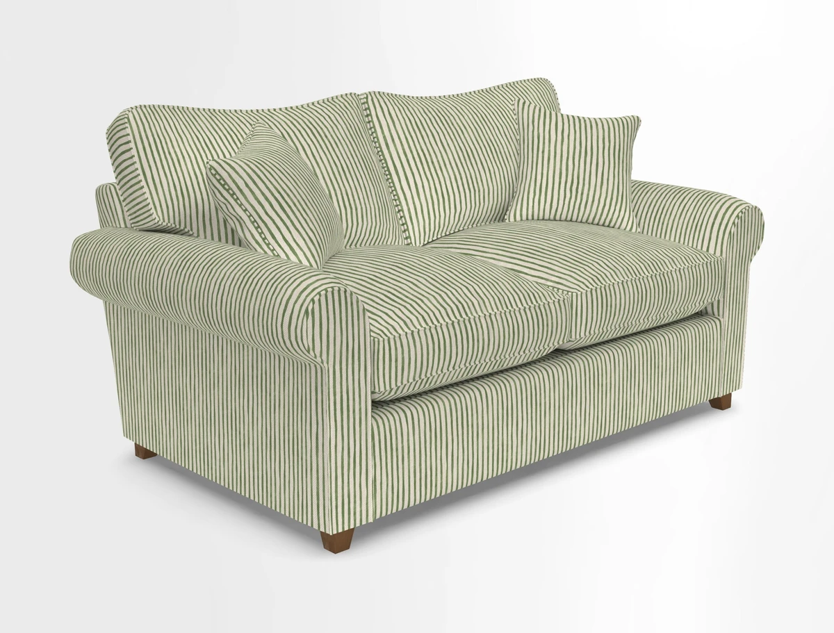 Waverley 2 Seater Sofa Bed in wo Tone Plain Biscuit