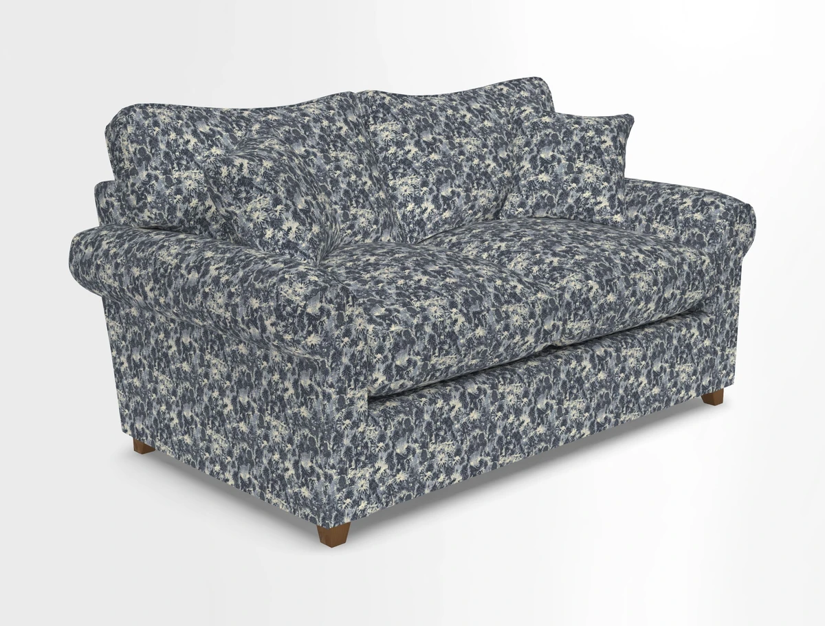 Waverley 2 Seater Sofa Bed in wo Tone Plain Biscuit