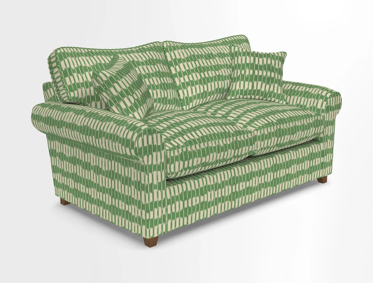 Waverley 2 Seater Sofa Bed in wo Tone Plain Biscuit