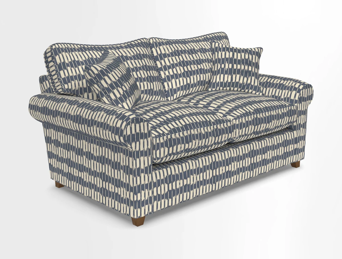 Waverley 2 Seater Sofa Bed in wo Tone Plain Biscuit