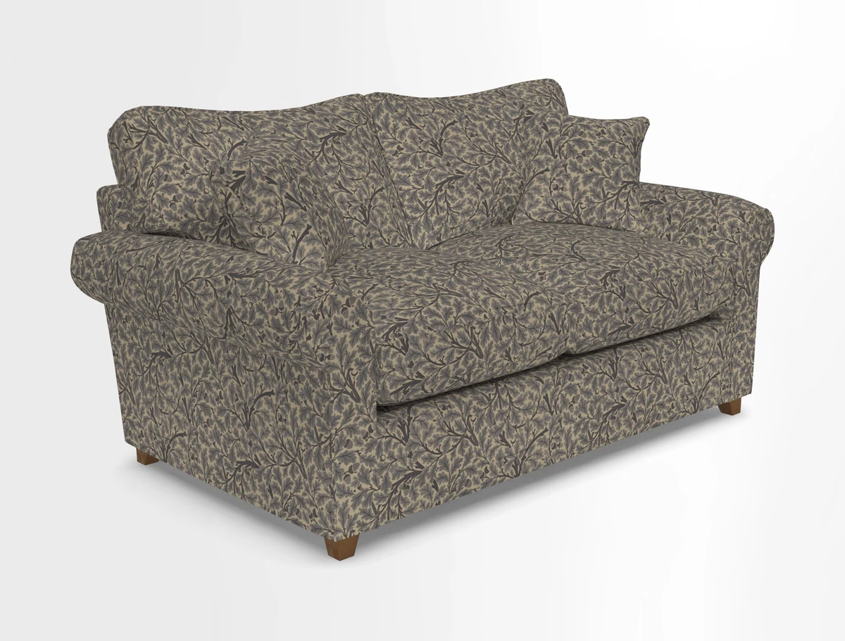 Waverley 2 Seater Sofa Bed in wo Tone Plain Biscuit