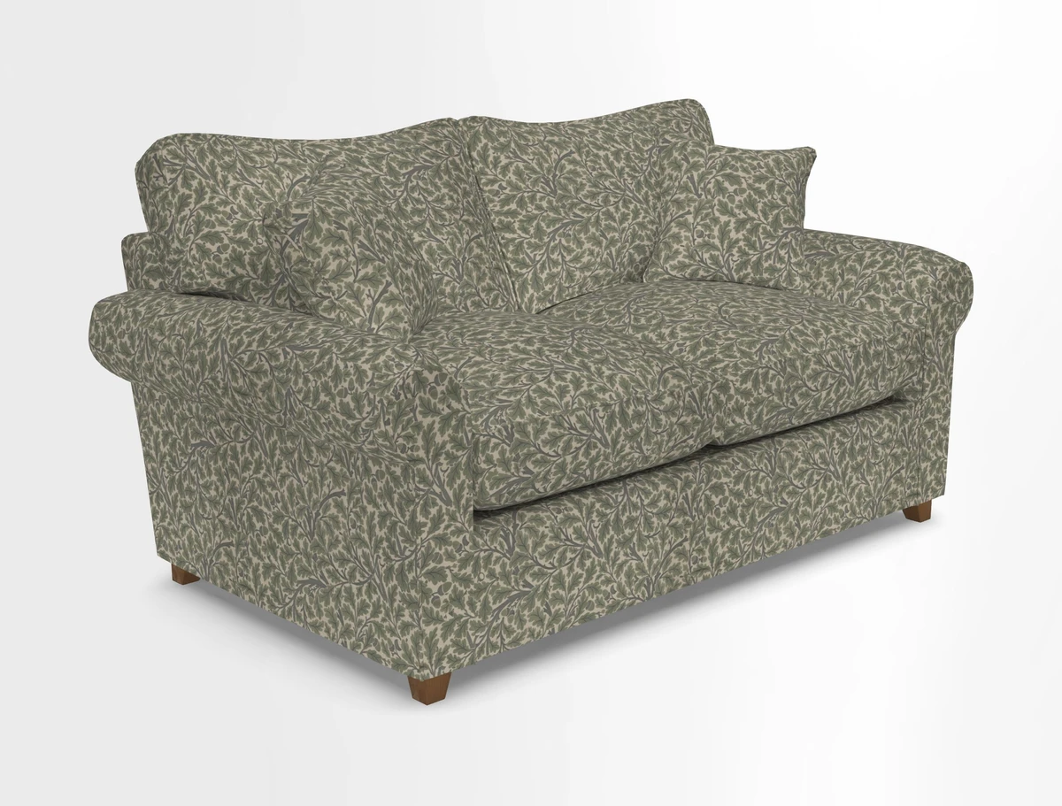Waverley 2 Seater Sofa Bed in wo Tone Plain Biscuit
