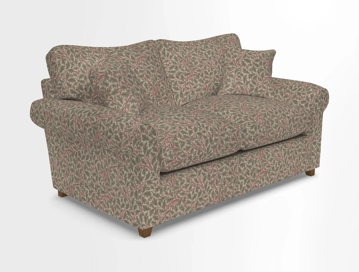Waverley 2 Seater Sofa Bed in wo Tone Plain Biscuit