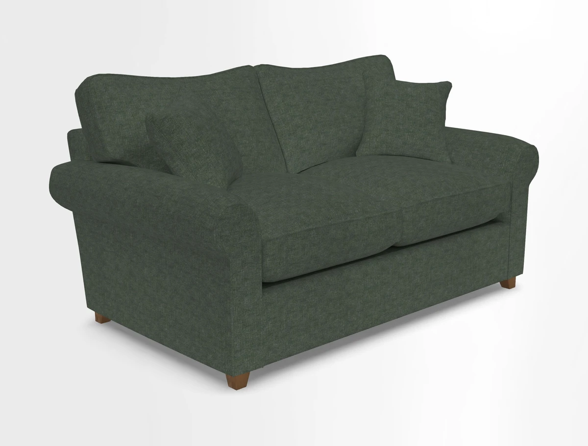 Waverley 2 Seater Sofa Bed in wo Tone Plain Biscuit