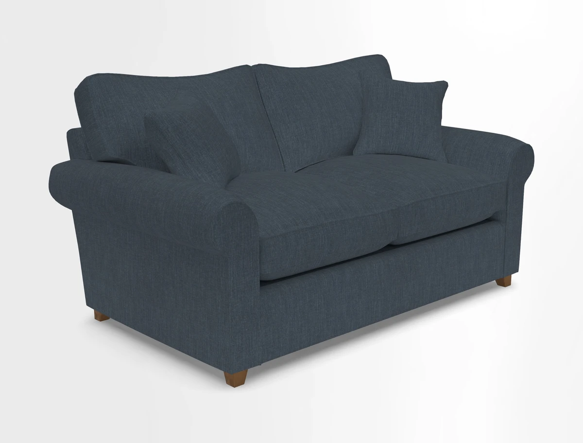 Waverley 2 Seater Sofa Bed in wo Tone Plain Biscuit