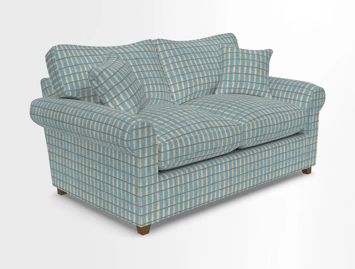 Waverley 2 Seater Sofa Bed in wo Tone Plain Biscuit