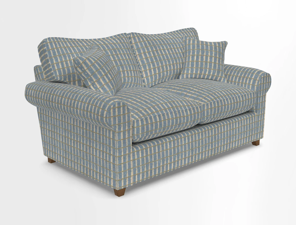 Waverley 2 Seater Sofa Bed in wo Tone Plain Biscuit