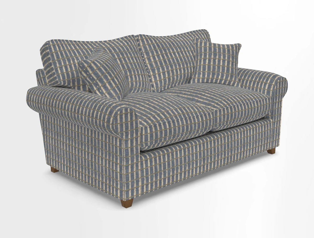Waverley 2 Seater Sofa Bed in wo Tone Plain Biscuit
