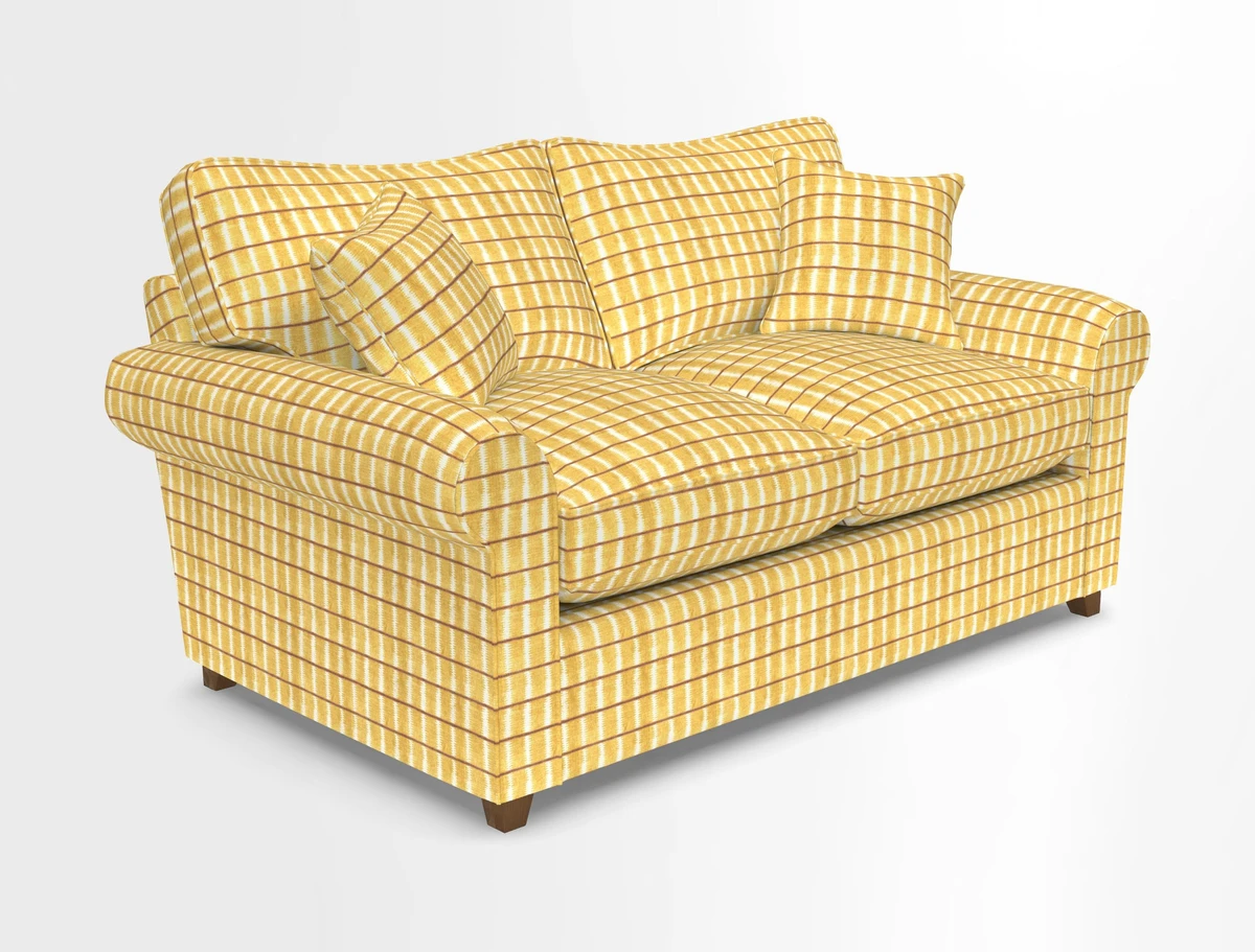 Waverley 2 Seater Sofa Bed in wo Tone Plain Biscuit