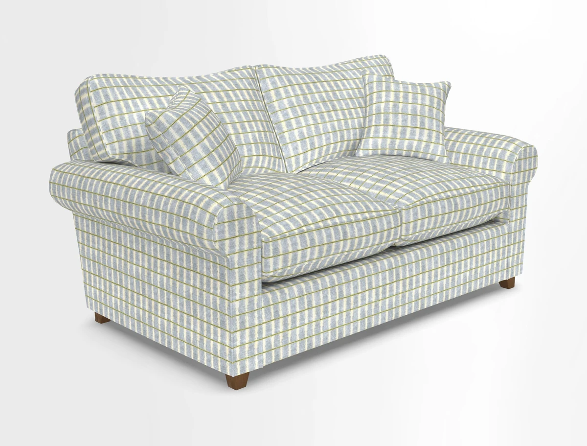 Waverley 2 Seater Sofa Bed in wo Tone Plain Biscuit