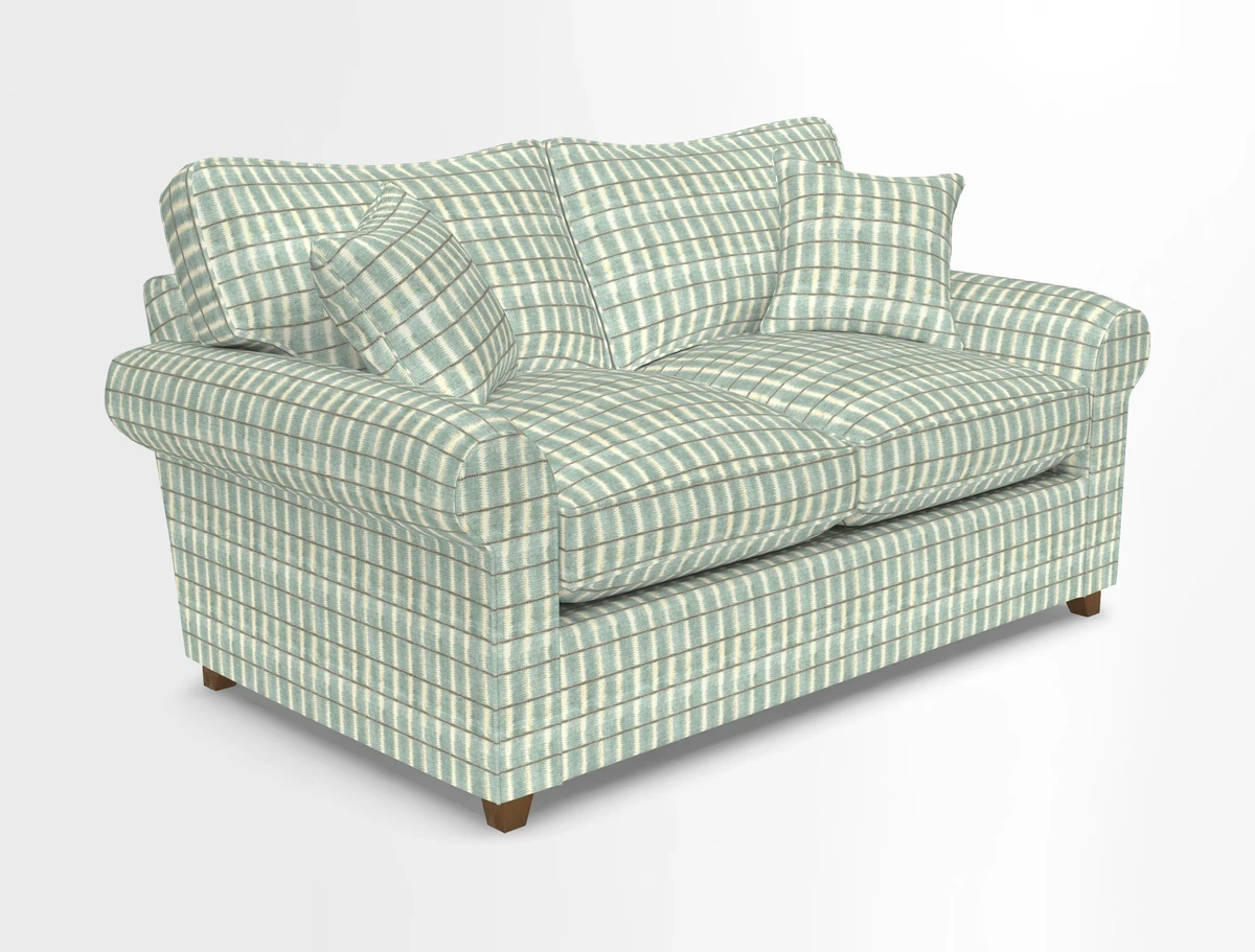 Waverley 2 Seater Sofa Bed in wo Tone Plain Biscuit