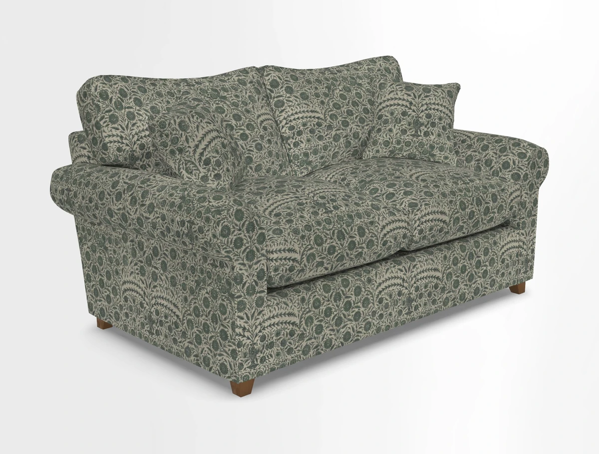 Waverley 2 Seater Sofa Bed in wo Tone Plain Biscuit