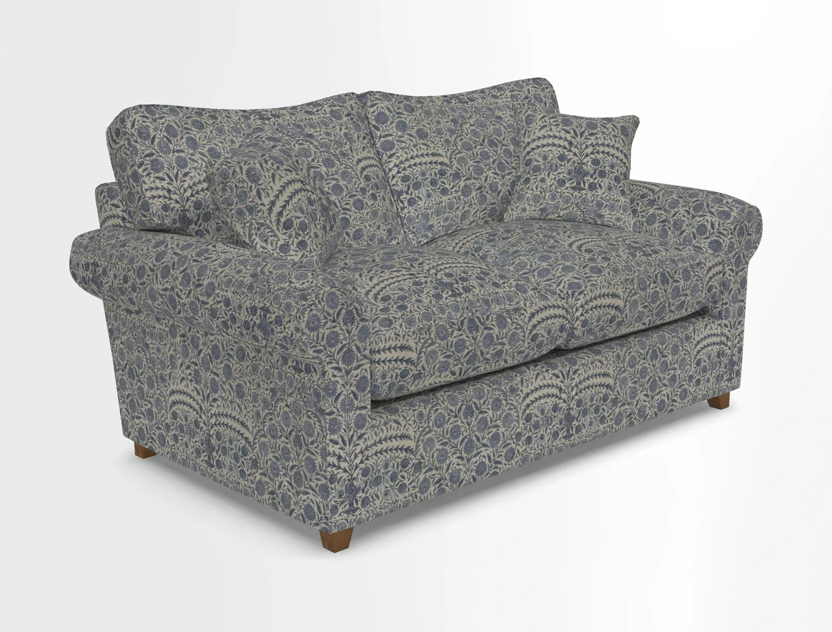 Waverley 2 Seater Sofa Bed in wo Tone Plain Biscuit