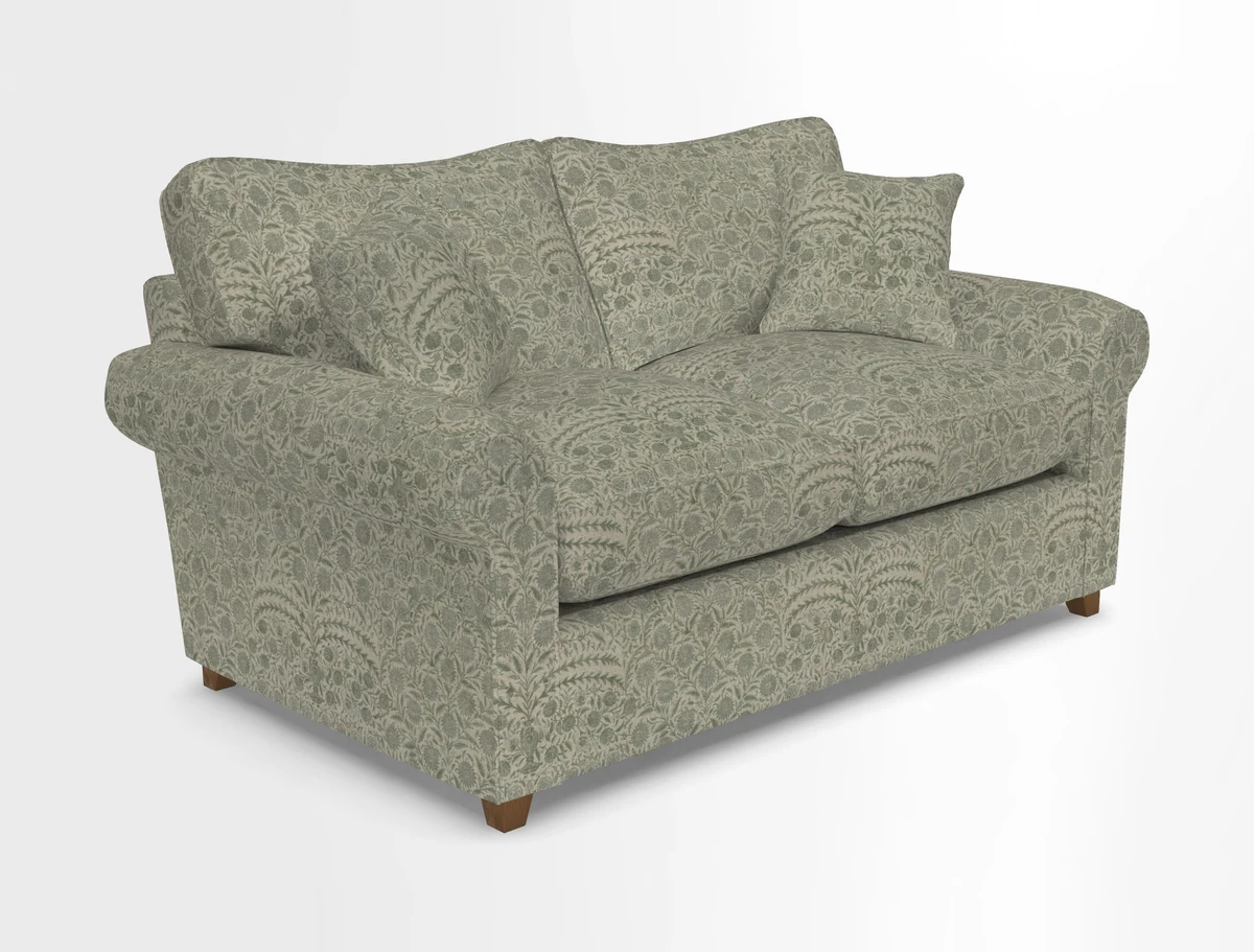 Waverley 2 Seater Sofa Bed in wo Tone Plain Biscuit