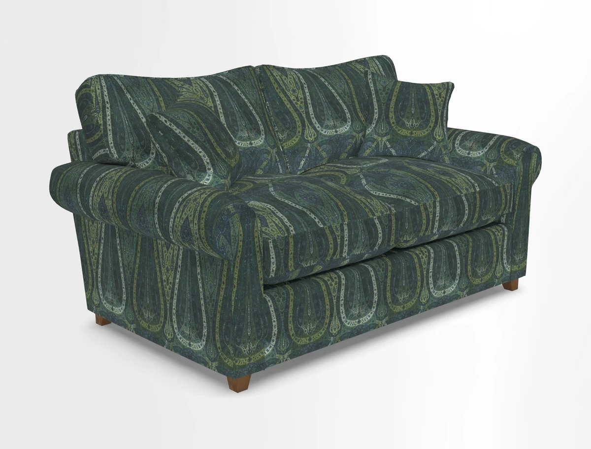 Waverley 2 Seater Sofa Bed in wo Tone Plain Biscuit
