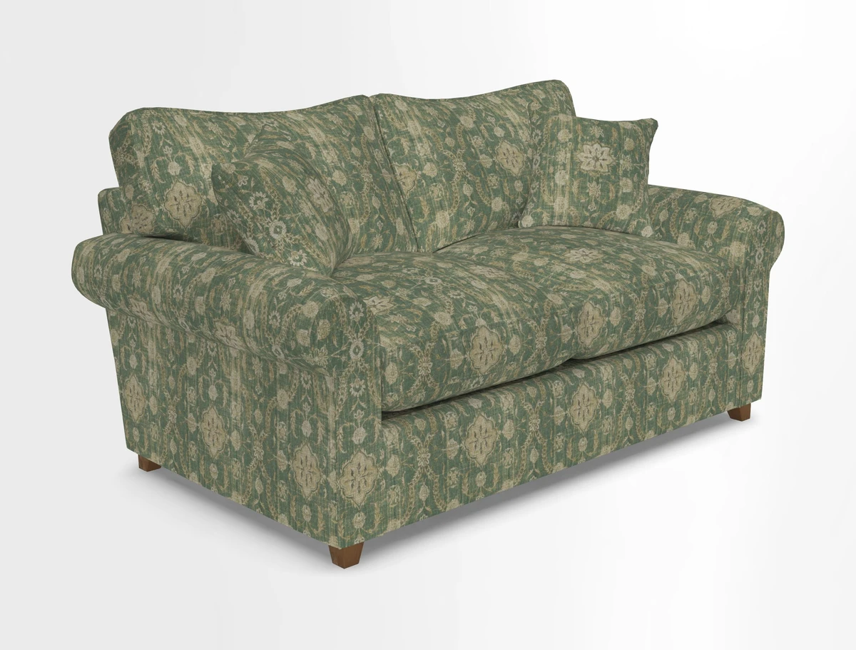 Waverley 2 Seater Sofa Bed in wo Tone Plain Biscuit