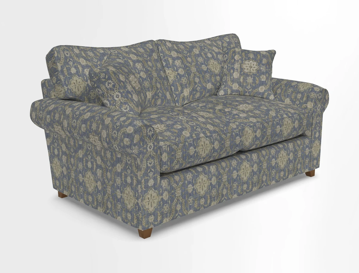 Waverley 2 Seater Sofa Bed in wo Tone Plain Biscuit