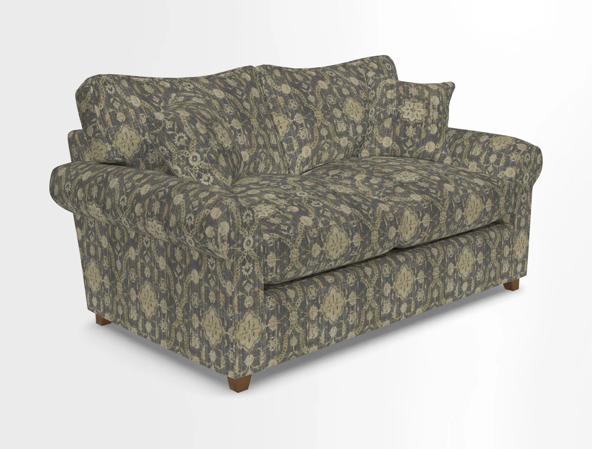 Waverley 2 Seater Sofa Bed in wo Tone Plain Biscuit