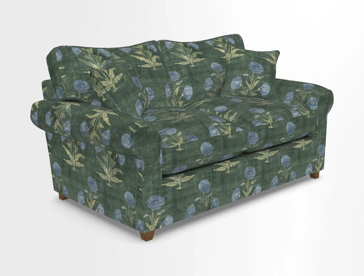 Waverley 2 Seater Sofa Bed in wo Tone Plain Biscuit