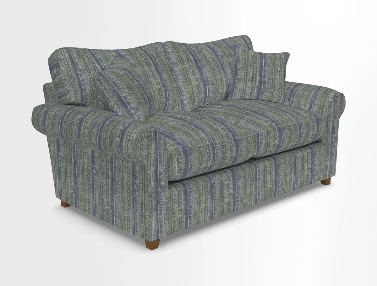 Waverley 2 Seater Sofa Bed in wo Tone Plain Biscuit