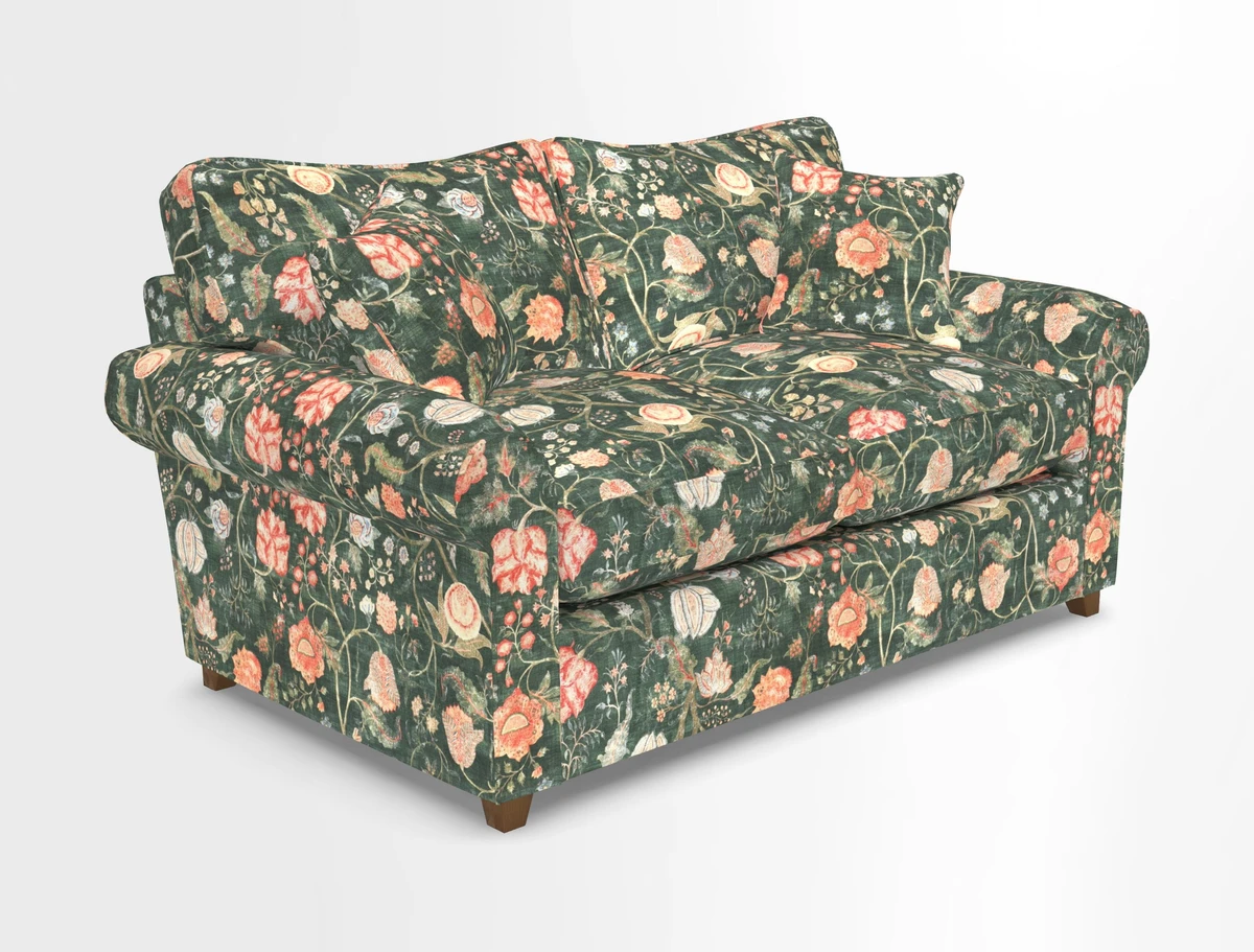 Waverley 2 Seater Sofa Bed in wo Tone Plain Biscuit
