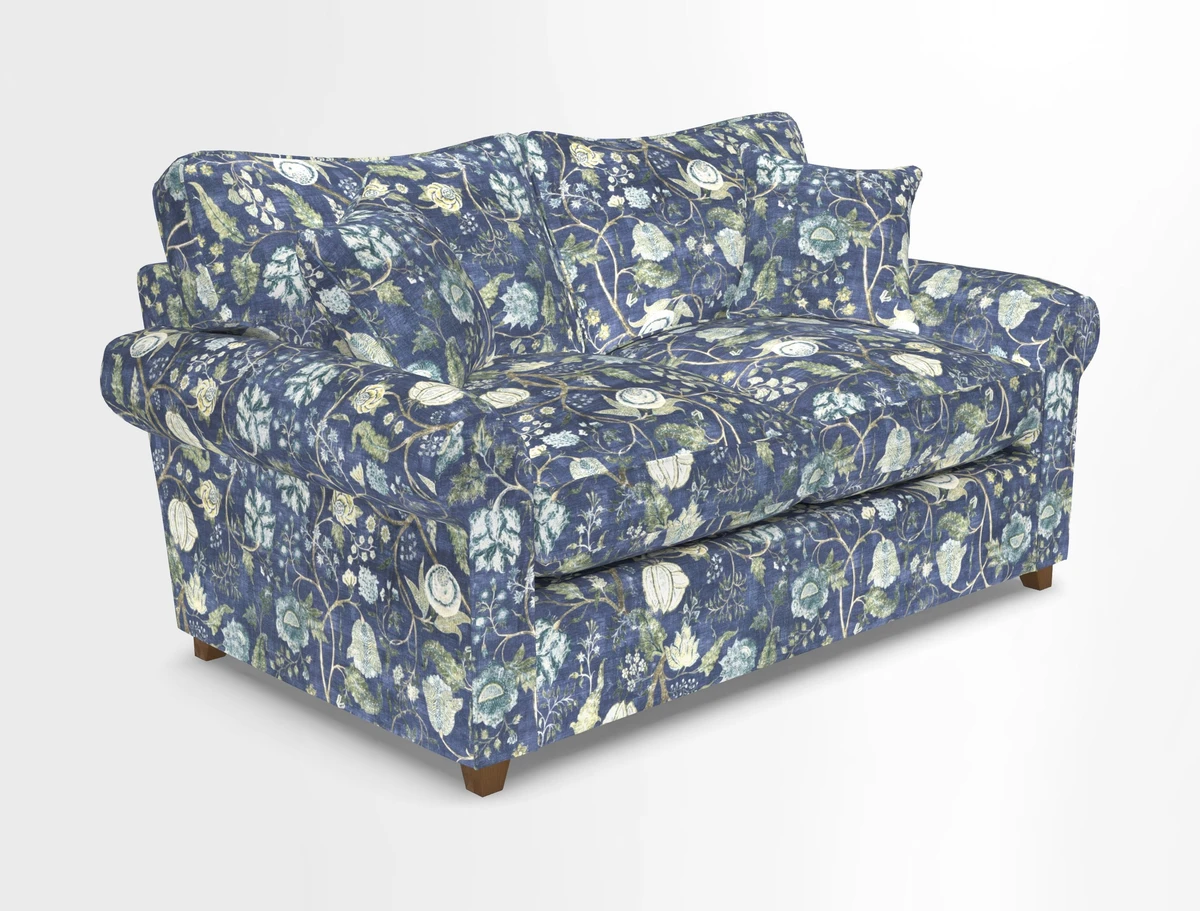 Waverley 2 Seater Sofa Bed in wo Tone Plain Biscuit