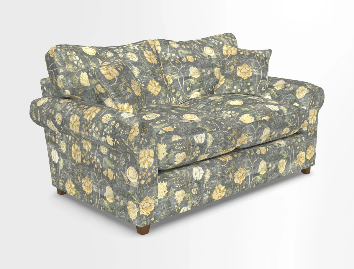 Waverley 2 Seater Sofa Bed in wo Tone Plain Biscuit