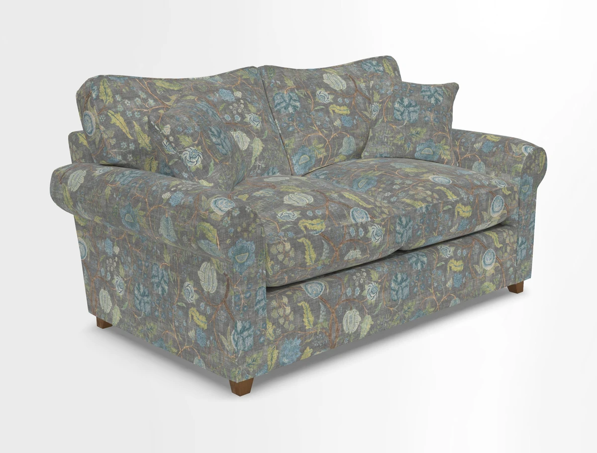 Waverley 2 Seater Sofa Bed in wo Tone Plain Biscuit