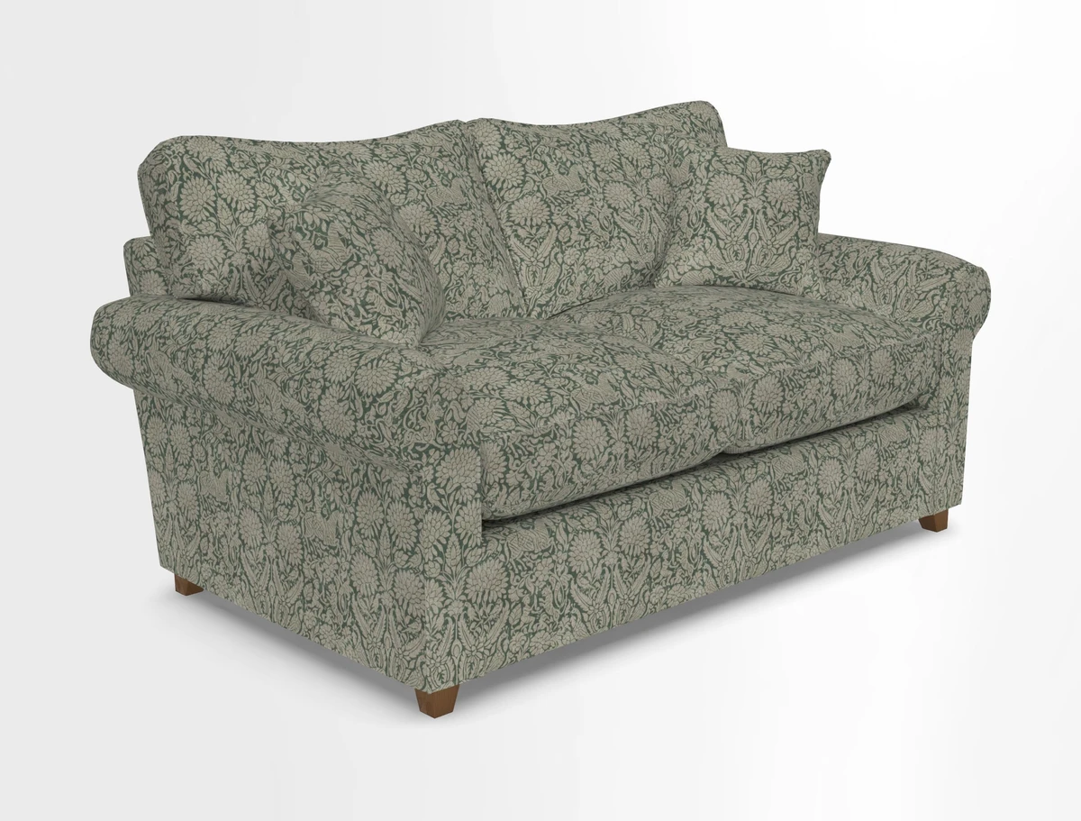 Waverley 2 Seater Sofa Bed in wo Tone Plain Biscuit