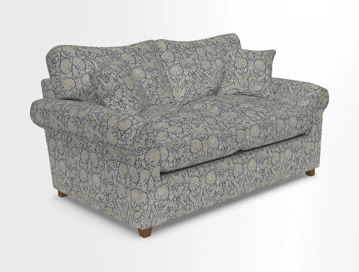 Waverley 2 Seater Sofa Bed in wo Tone Plain Biscuit