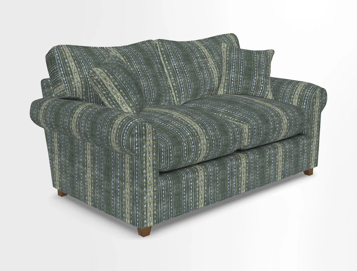 Waverley 2 Seater Sofa Bed in wo Tone Plain Biscuit