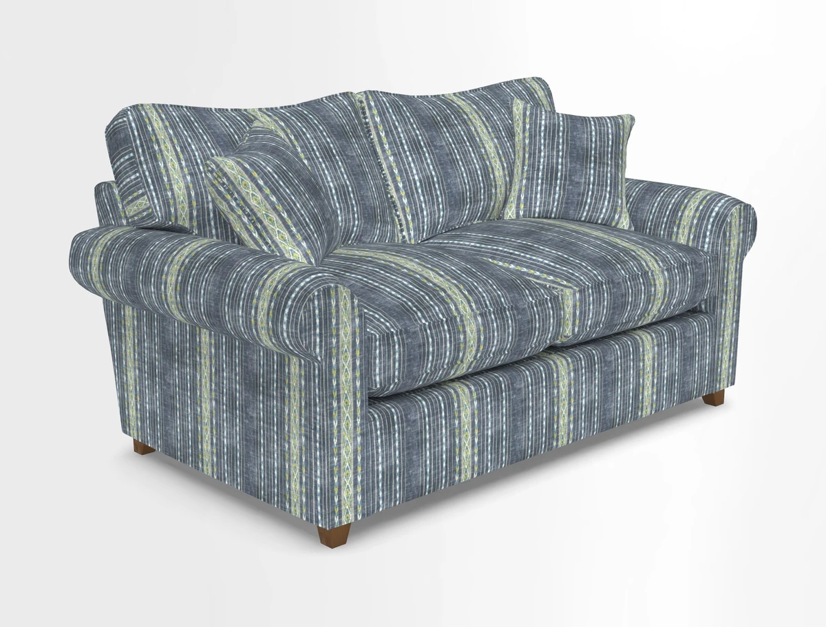 Waverley 2 Seater Sofa Bed in wo Tone Plain Biscuit