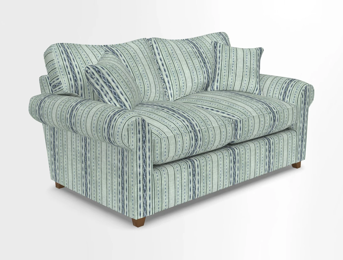 Waverley 2 Seater Sofa Bed in wo Tone Plain Biscuit