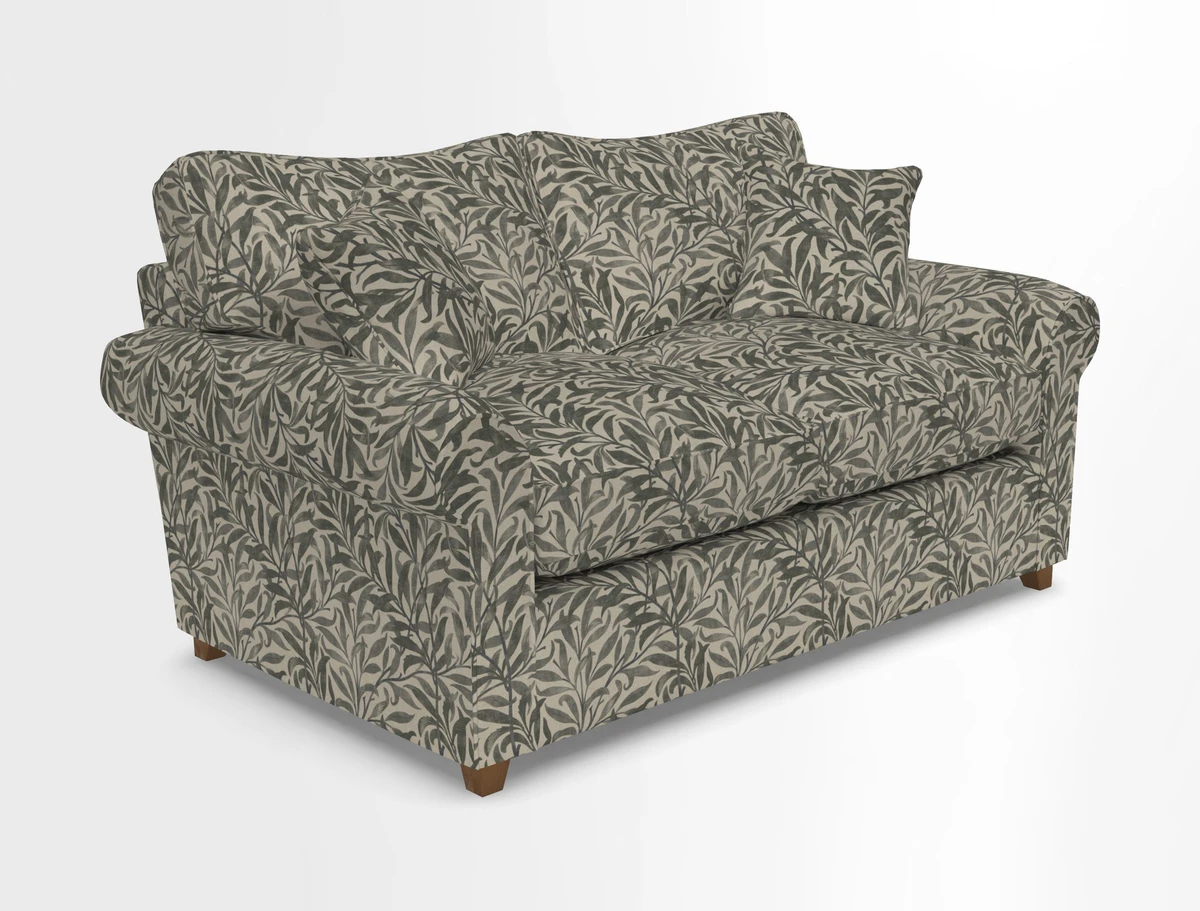 Waverley 2 Seater Sofa Bed in wo Tone Plain Biscuit