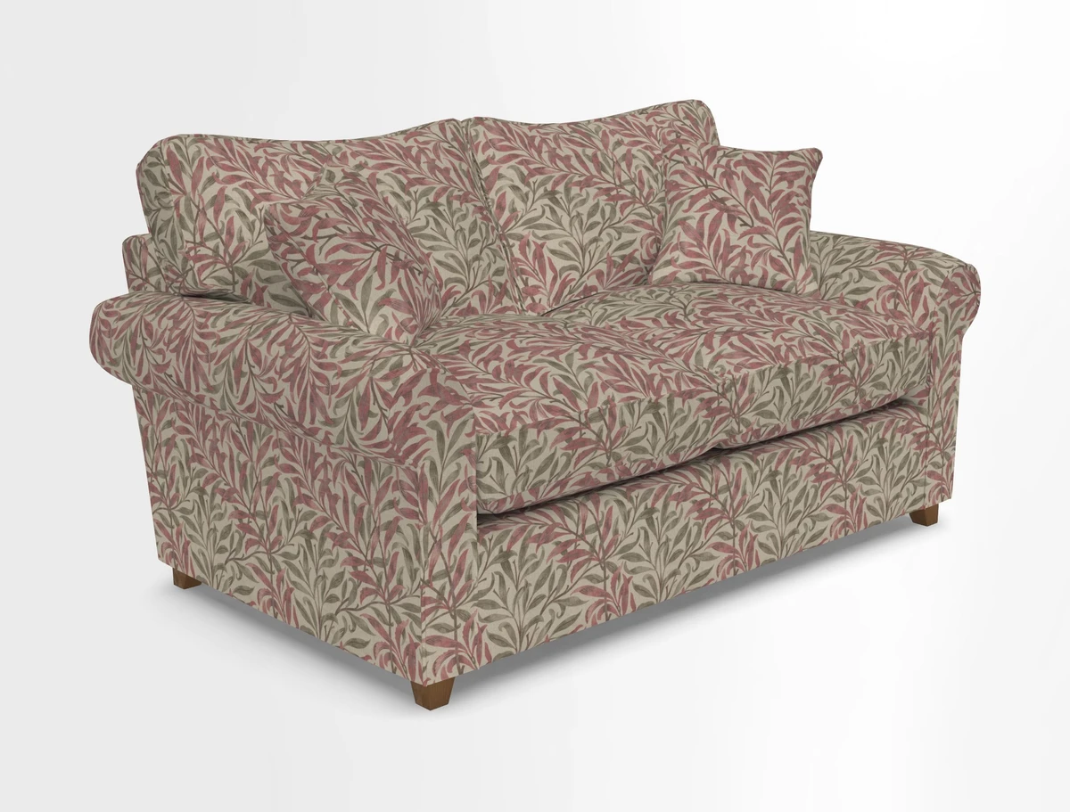 Waverley 2 Seater Sofa Bed in wo Tone Plain Biscuit