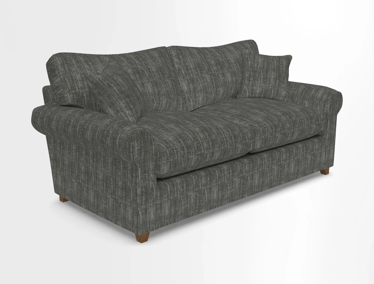 Waverley 3 Seater Sofa Bed in wo Tone Plain Biscuit