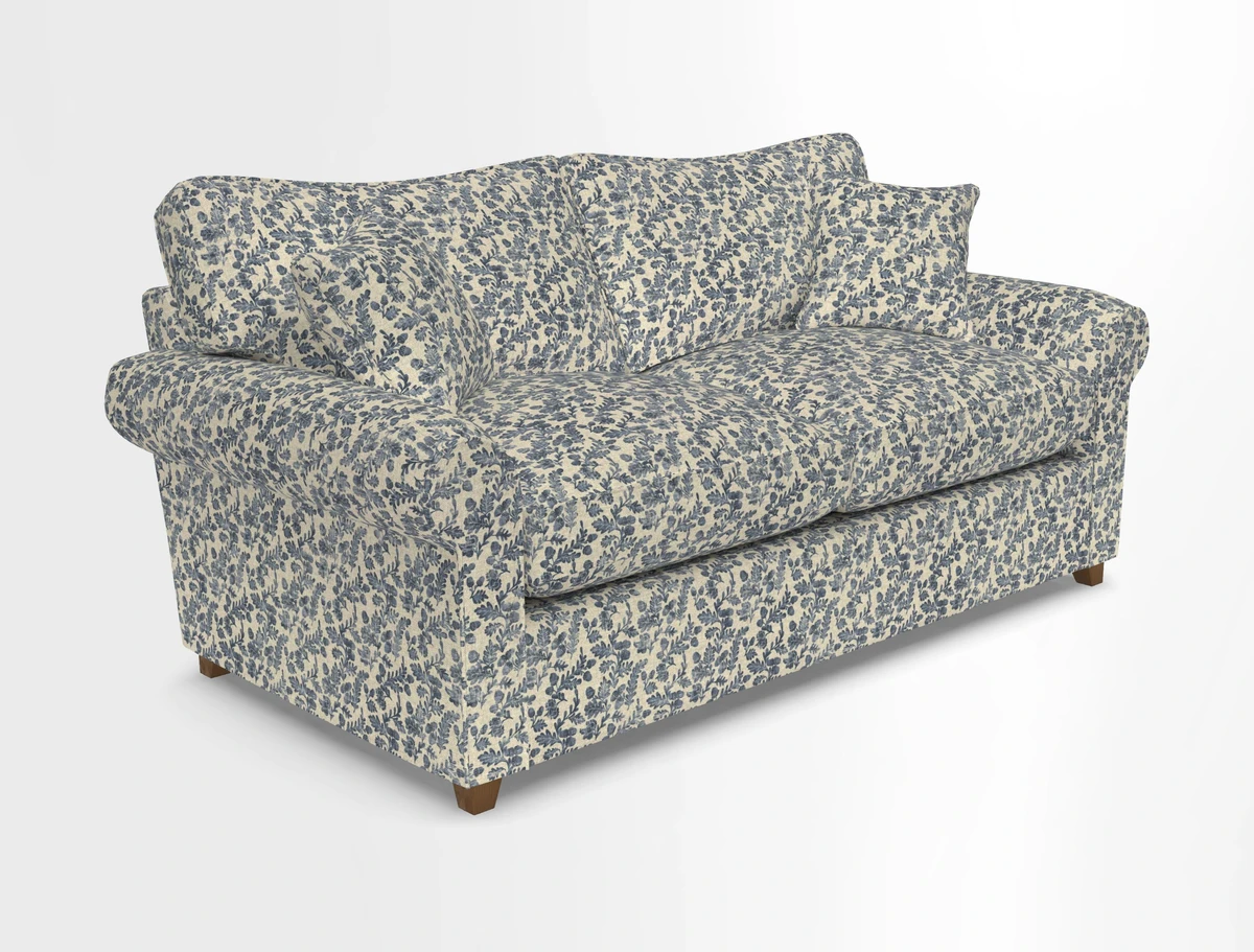 Waverley 3 Seater Sofa Bed in wo Tone Plain Biscuit
