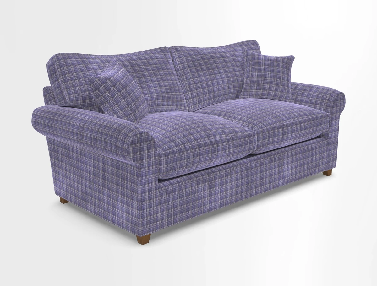 Waverley 3 Seater Sofa Bed in wo Tone Plain Biscuit