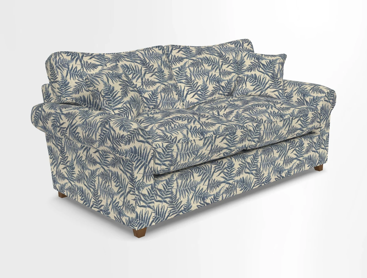 Waverley 3 Seater Sofa Bed in wo Tone Plain Biscuit