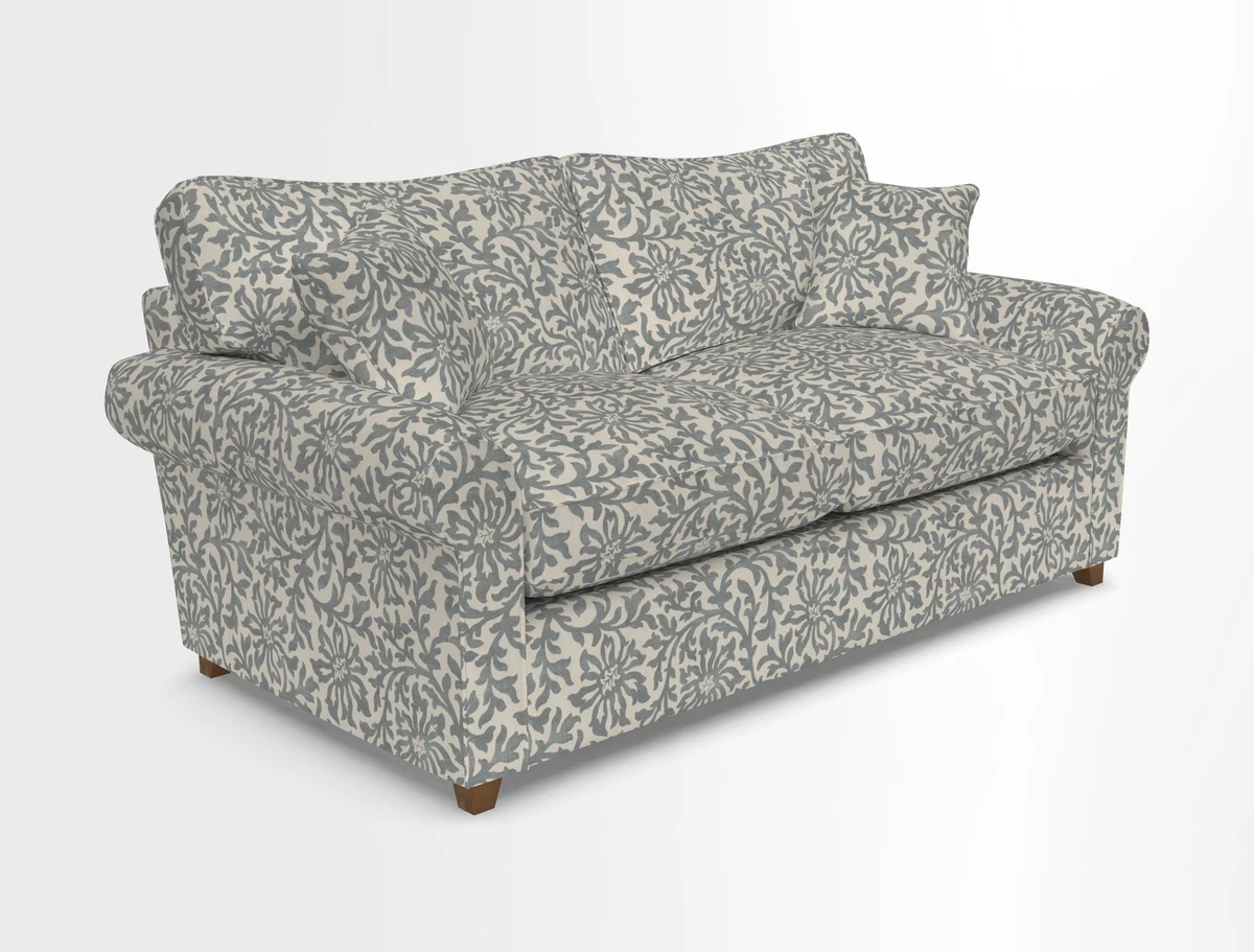 Waverley 3 Seater Sofa Bed in wo Tone Plain Biscuit
