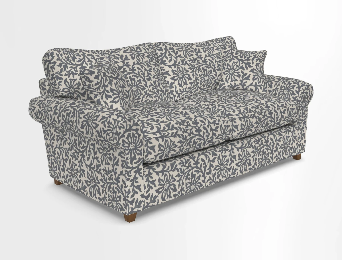Waverley 3 Seater Sofa Bed in wo Tone Plain Biscuit