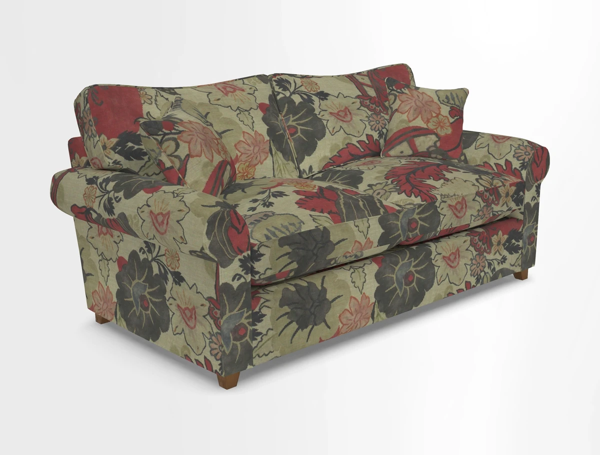 Waverley 3 Seater Sofa Bed in wo Tone Plain Biscuit