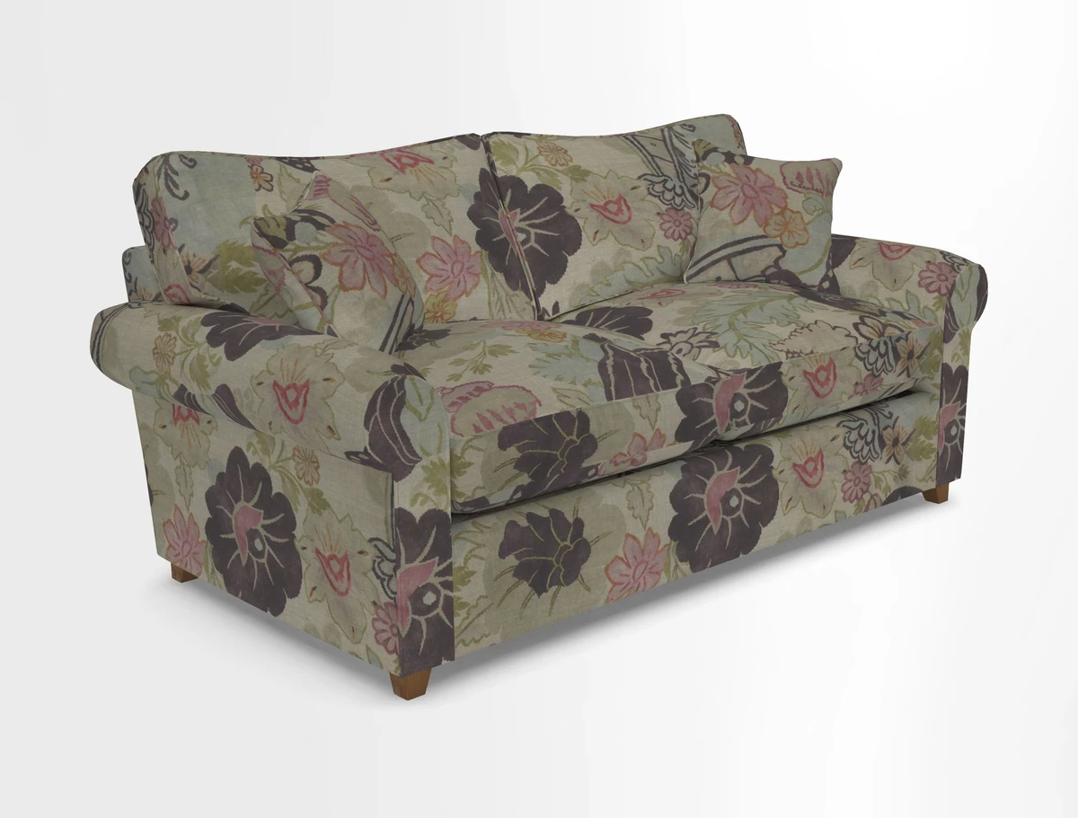 Waverley 3 Seater Sofa Bed in wo Tone Plain Biscuit